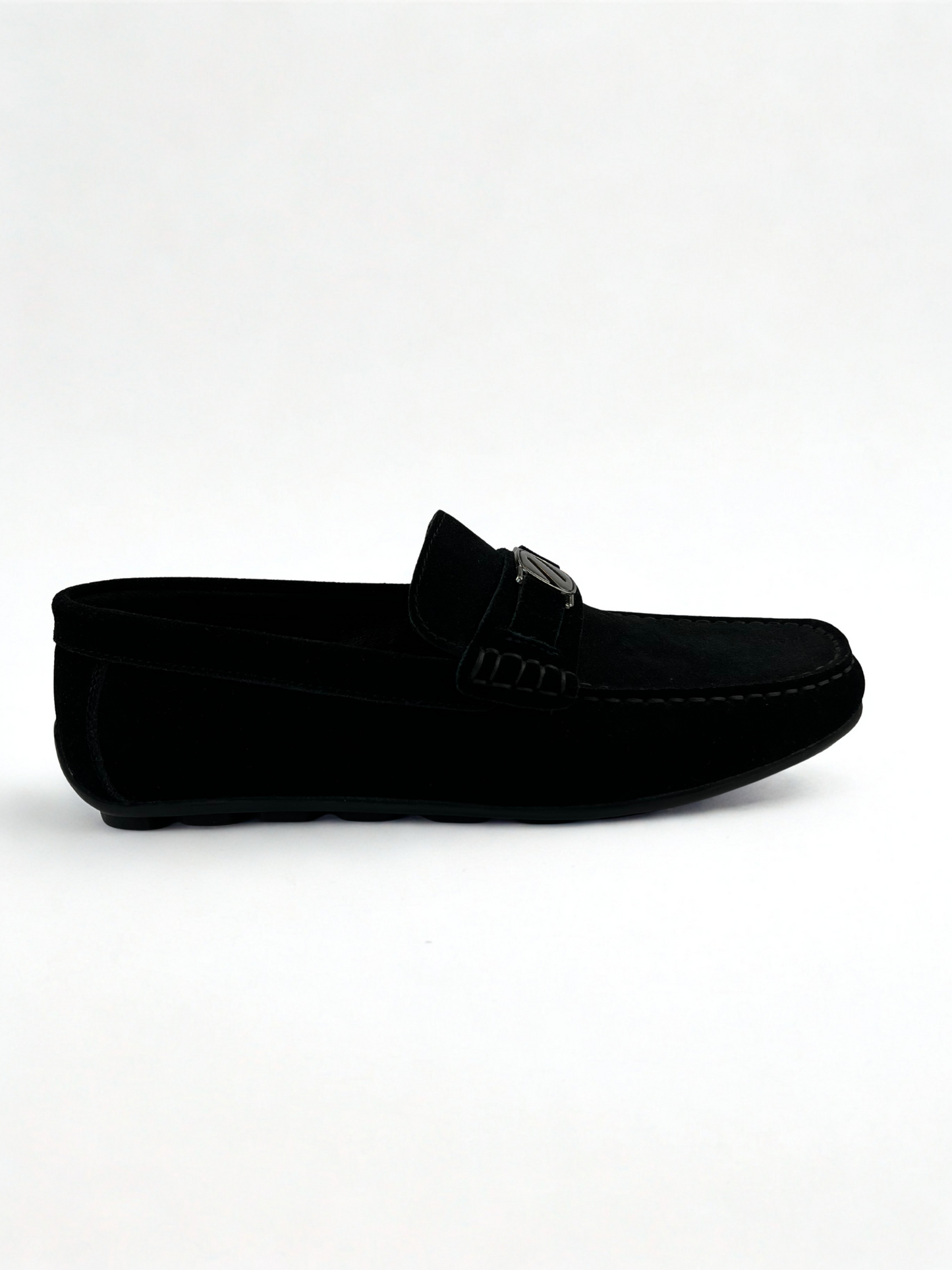 SDL Premium Black Suede Driving Loafers