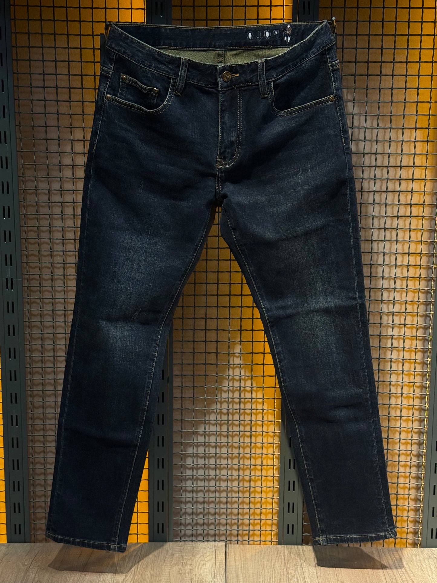 Dark Wash Comfort-Stretch Denim Jeans