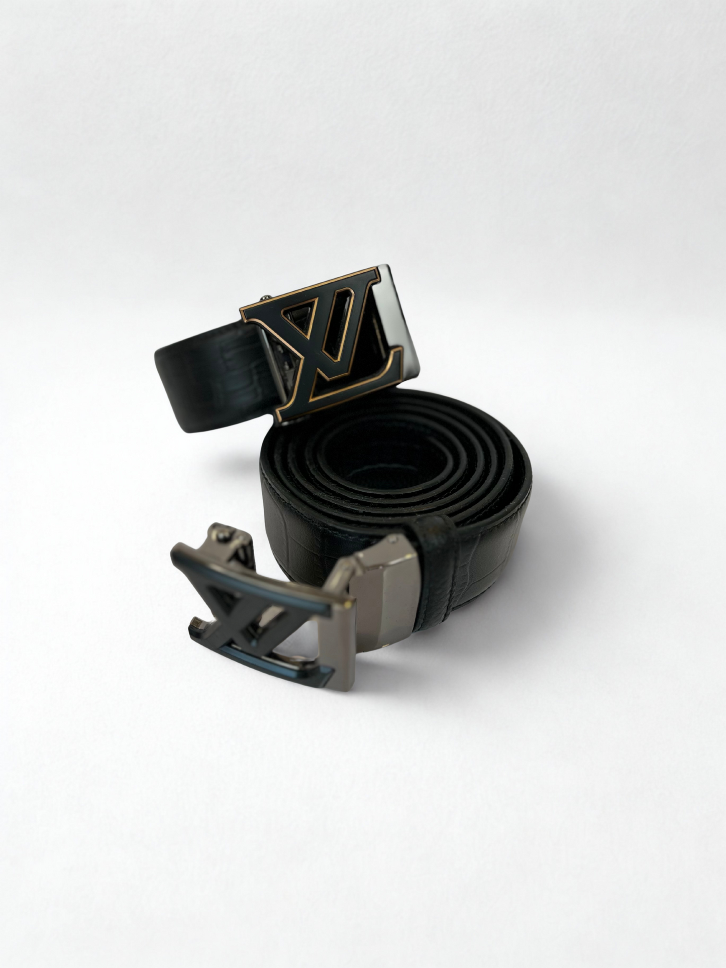 SDL Premium Black Leather Belt