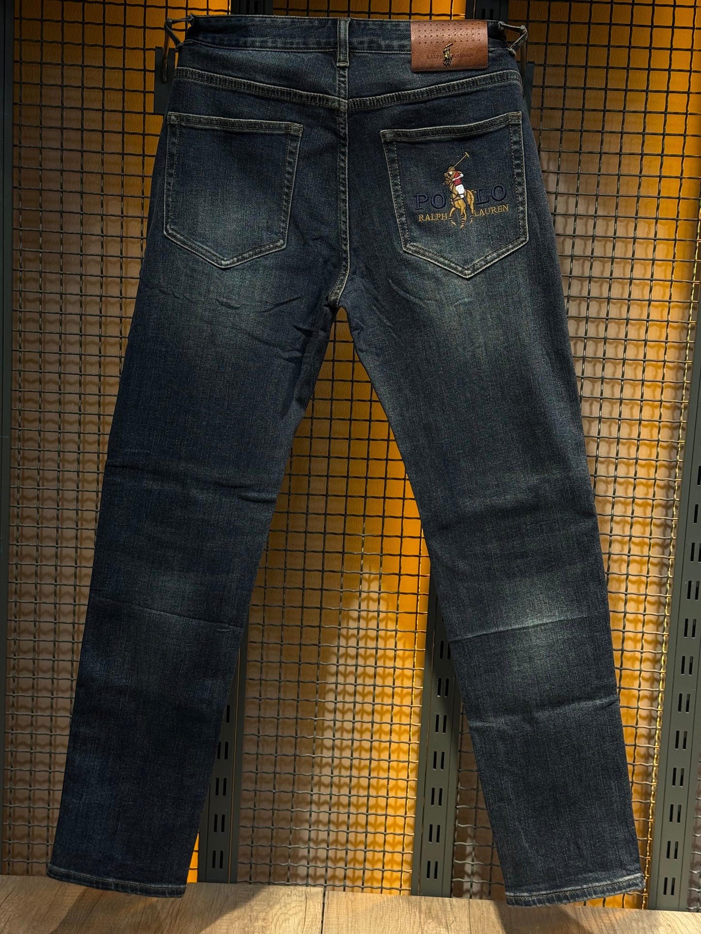 Dark Indigo Straight-Taper Denim Jeans